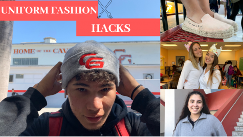 Students express their style at Coral Gables High School while still following the uniform policy.