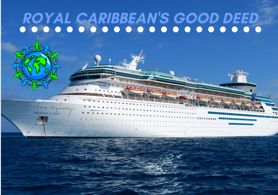 A+Royal+Caribbean+ship+out+at+sea.