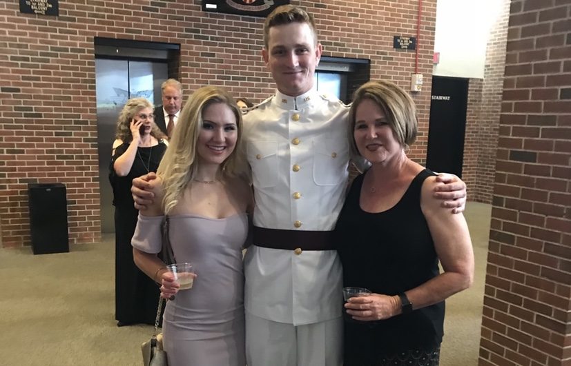 Ms. Chappell (right) is pictured here with her children, whom she hopes to be able to support more after her departure from the Gables staff.