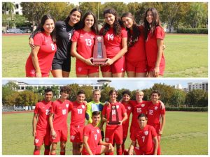 After tough losses in the 2019 district competition, the Cavalier and Lady Cavalier soccer teams bring Gables the district title together for the first time since 1981.