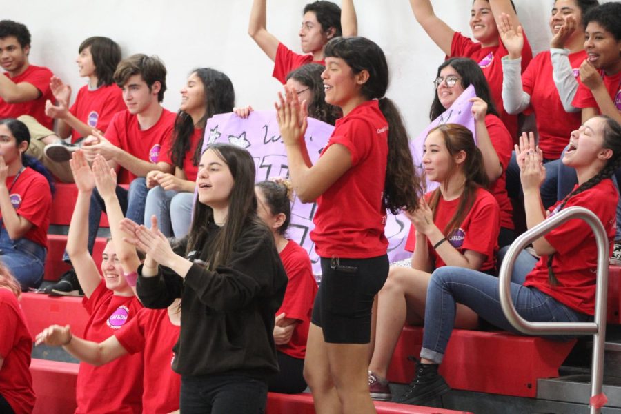 Publications eagerly cheered for their friends as they participated in the many games played. 