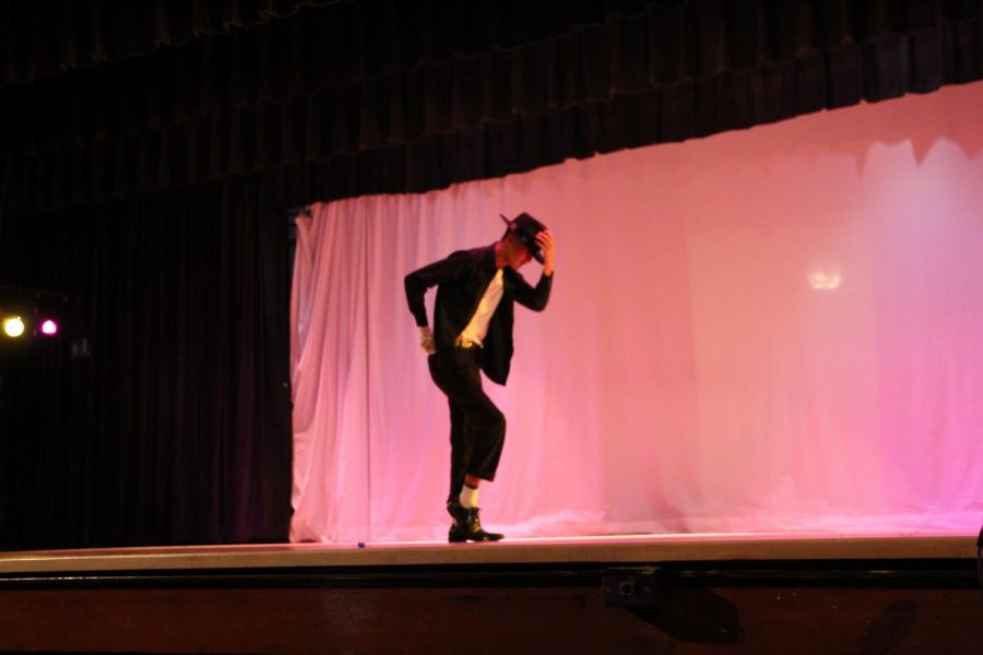 Senior Duniel Hernandez performed a solo dance to a Michael Jackson song where he moon-walked off the stage.