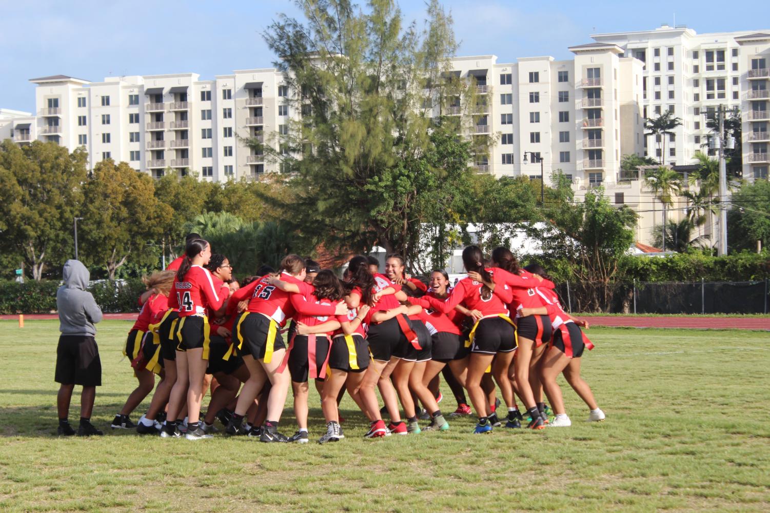 Lady Cavaliers flag football team outshine Braddock Bulldogs in season opener 21-0