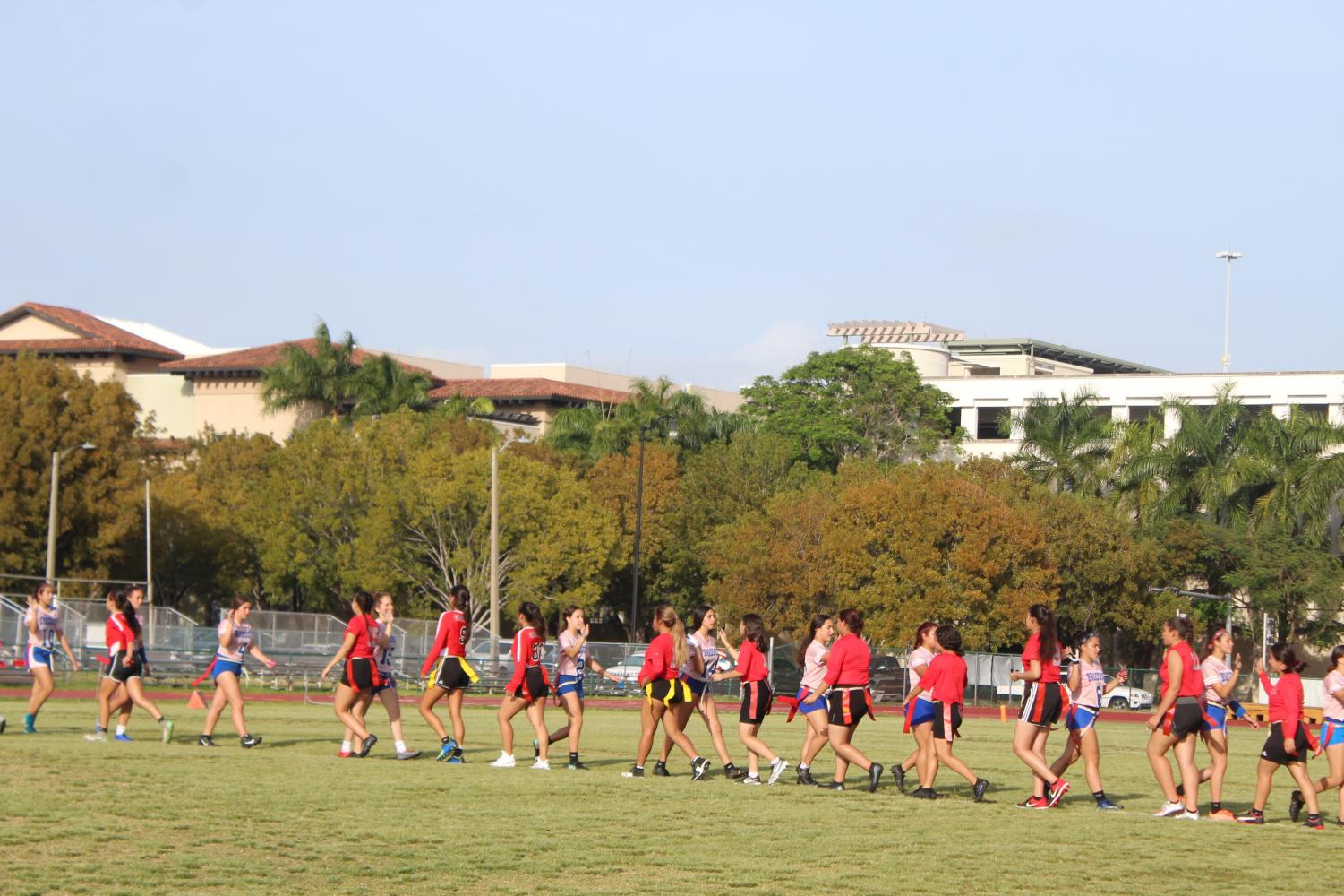 Lady Cavaliers flag football team outshine Braddock Bulldogs in season opener 21-0