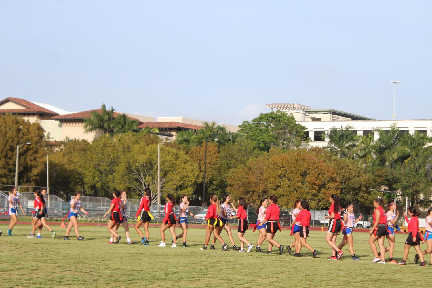 Lady+Cavaliers+flag+football+team+outshine+Braddock+Bulldogs+in+season+opener+21-0