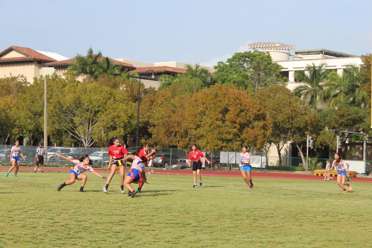 Lady Cavaliers flag football team outshine Braddock Bulldogs in season opener 21-0