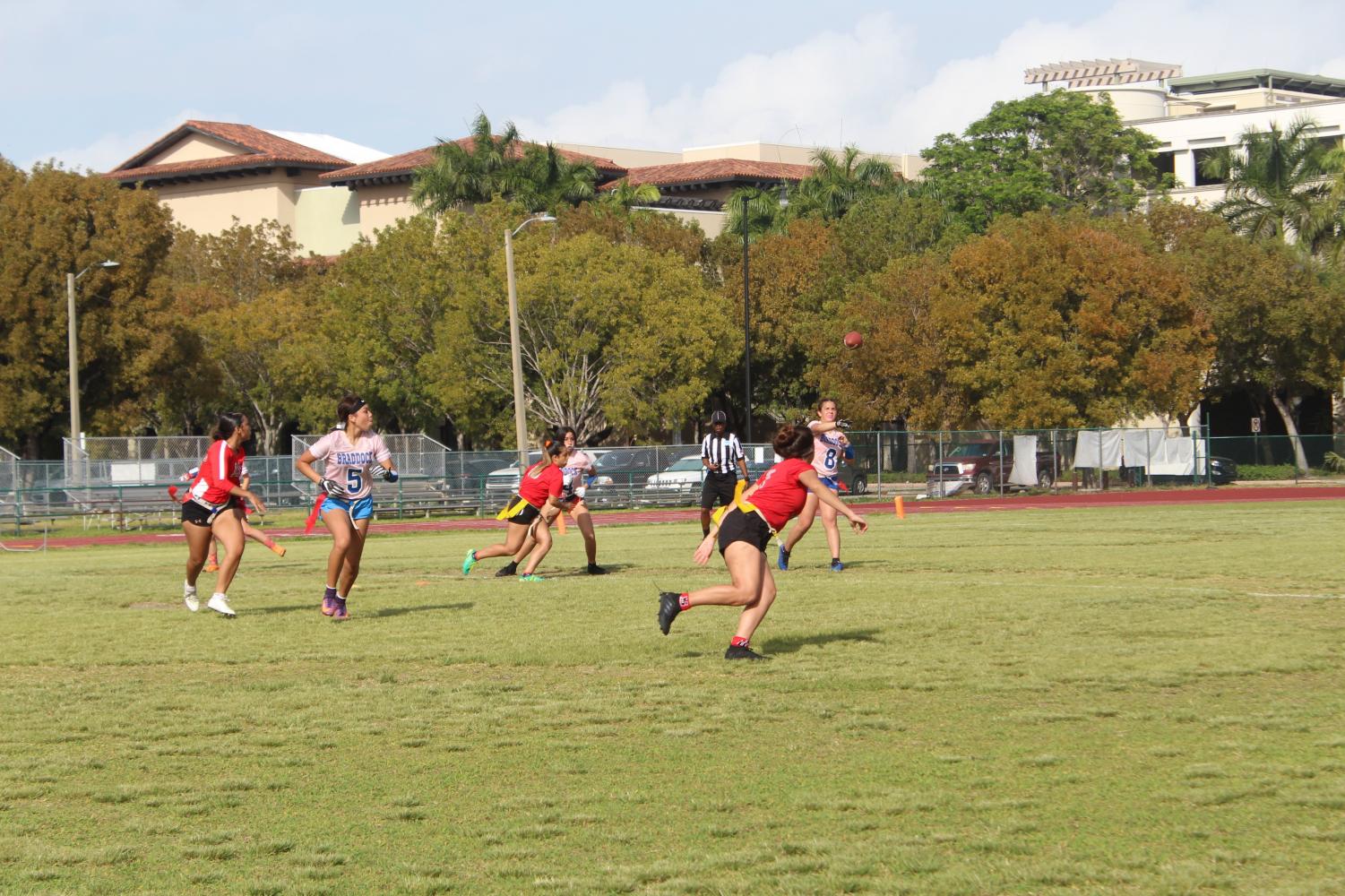 Lady Cavaliers flag football team outshine Braddock Bulldogs in season opener 21-0