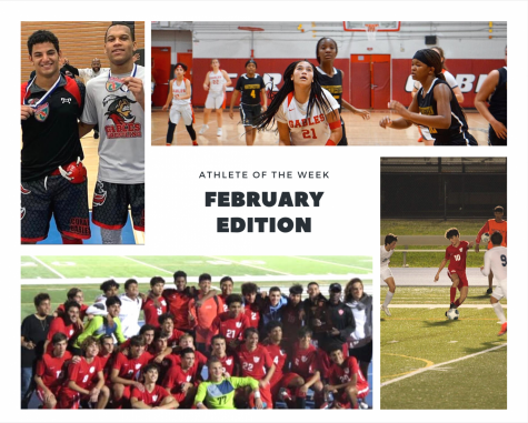 The February Athletes of the Month features a stacked amount of talent from athletes who wrestle, play soccer and basketball during the spring sports season.