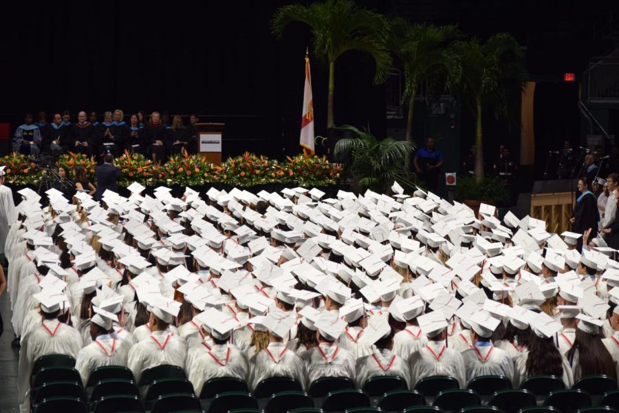 in 2019, the graduating class of Cavalier seniors celebrated their graduation ceremony at the Watsco Center in the University of Miami, but the Class of 2020 may not be able to celebrate in the same way due to the events that have developed surrounding the Coronavirus pandemic.