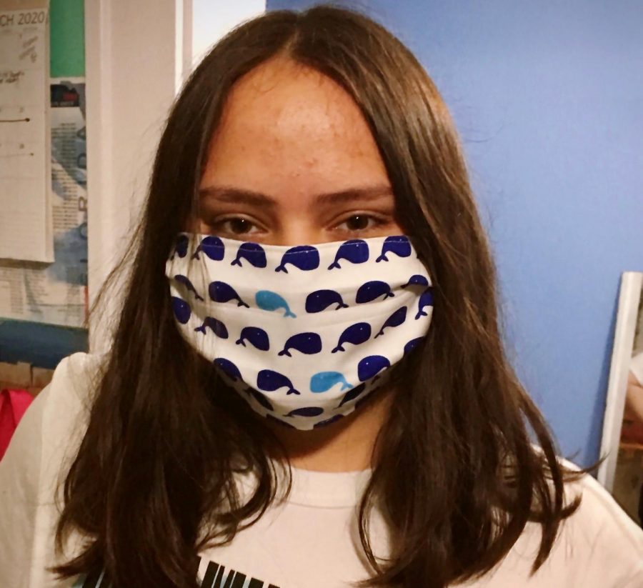 Ana Font has spent most of her free time creating masks to donate.
