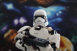 This Stormtropper stands ready to defend the First Order.