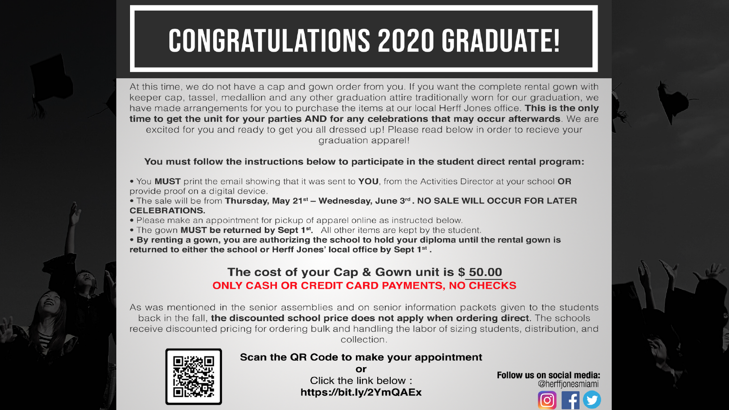 Cap & Gown Distribution Instructions