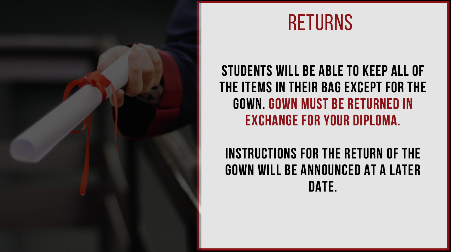 Cap & Gown Distribution Instructions