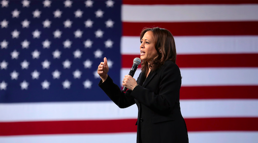 Kamala spoke at the Democratic National Convention to accept her nomination.