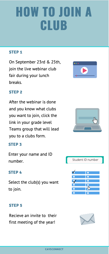 Steps on How to Join Clubs at the end of September.