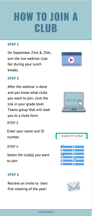 Steps on How to Join Clubs at the end of September.
