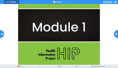 For online presentations, the HIP club is using Nearpod to launch live lessons where students can interact on their own screens.