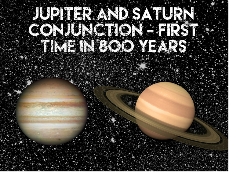 For the first time in nearly 800 years, Jupiter and Saturn will align together.