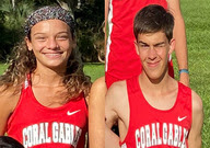 Freshman Catalina Quintero (left) and Senior Alexandre Chevalier (right) received athlete of the week for their amazing dedication and improvement on the cross country team.