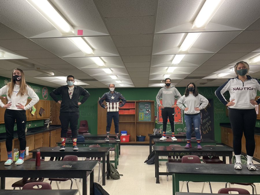One student, senior Natalie Abrahantes, has not yet participated in the Crocs Friday festivities, (earning her the title of anti-Crocist from Mr. Molina, but often act as the groups photographer. 