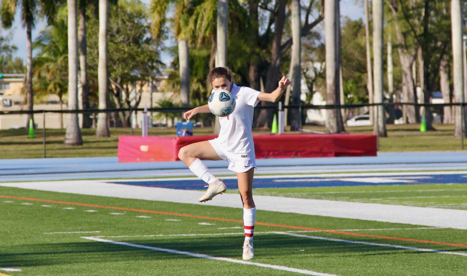 Girl's Soccer District Championship: Gables Cavaliers VS Miami High Stingarees