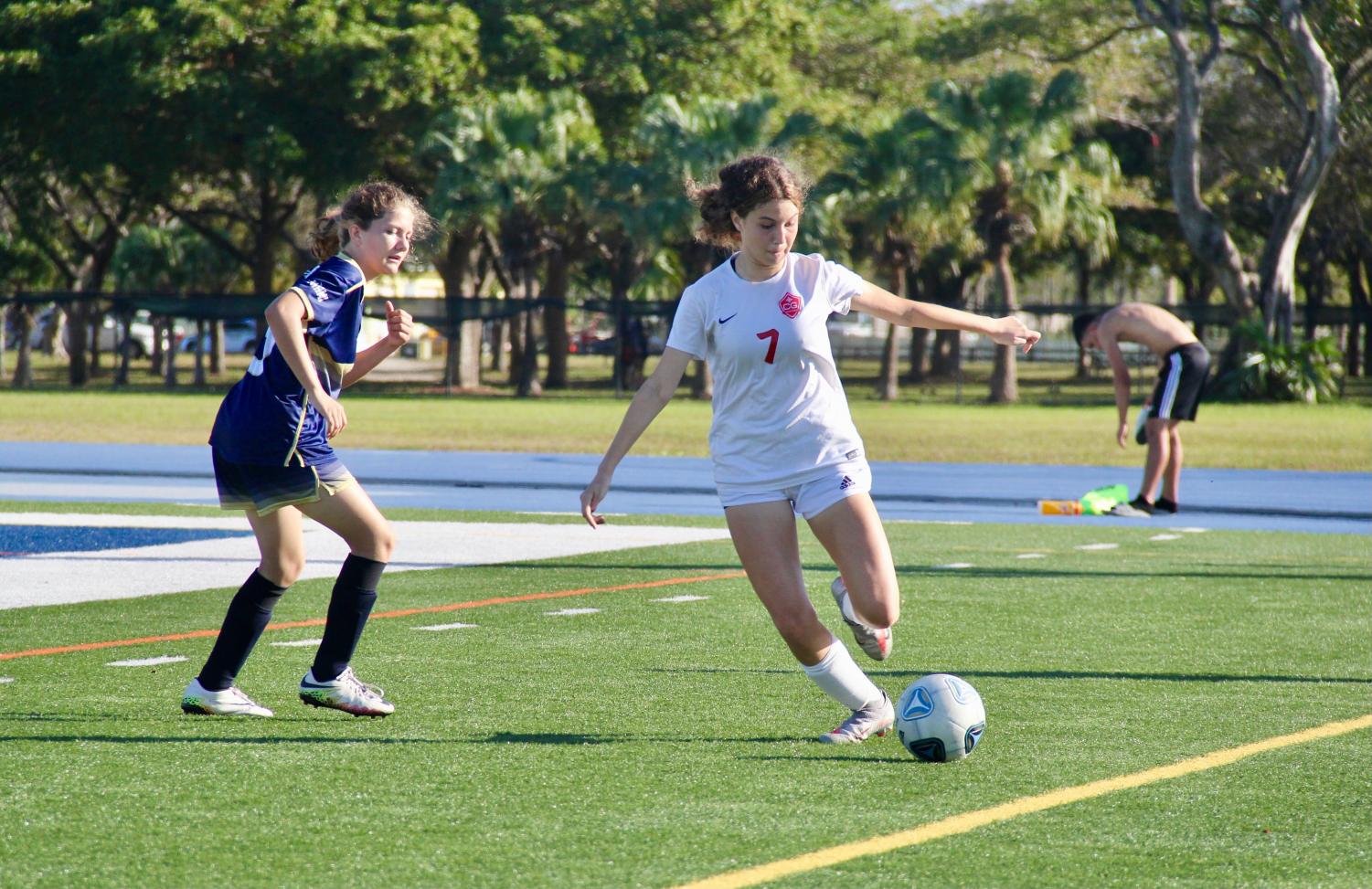 Girl's Soccer District Championship: Gables Cavaliers VS Miami High Stingarees