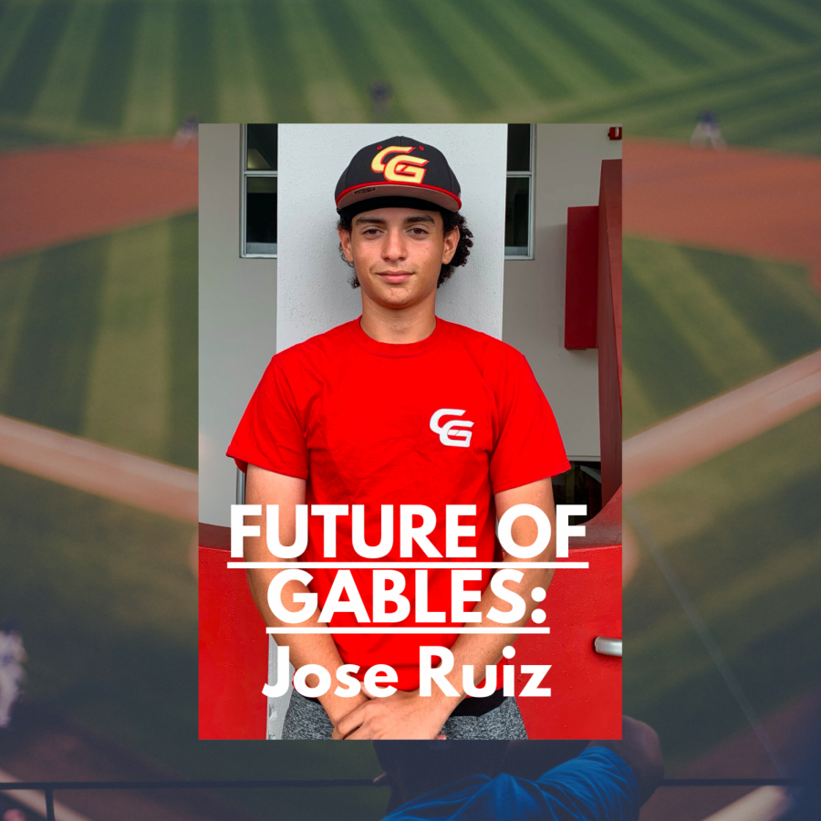 Jose Ruiz stands proud representing the Varsity Baseball team as a freshman.