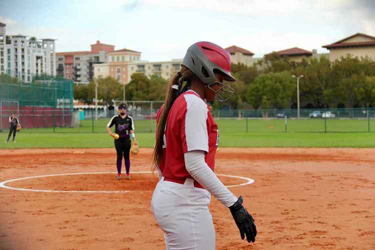 On+Feb.23%2C+the+Lady+Cavaliers+had+their+first+official+game+of+the+season+against+the+Southwest+Eagles+at+the+gables+softball+field.