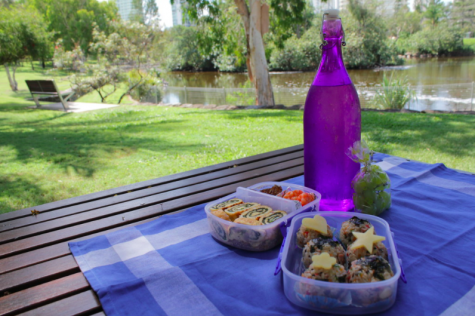 Enjoy a picnic outside to safely spend Spring break.