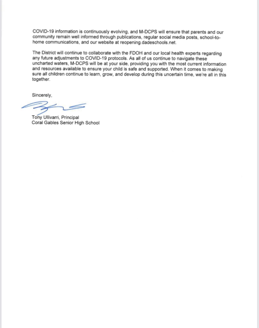 COVID-19 School Policy Updates