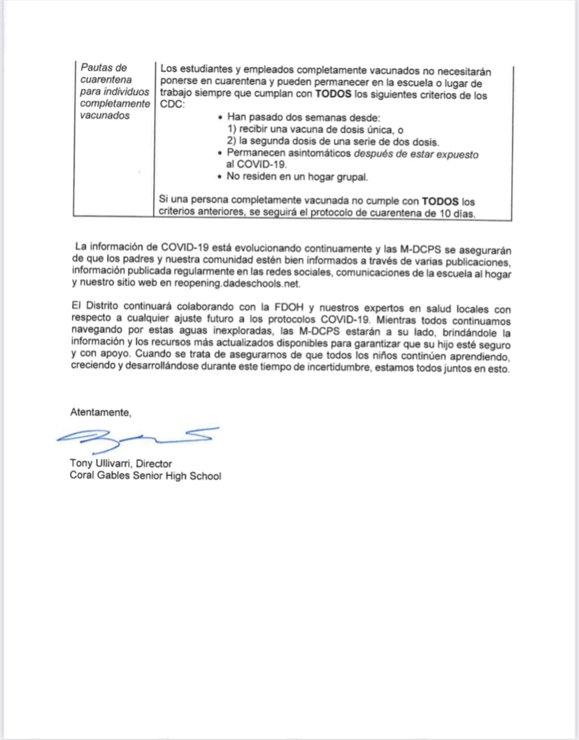 COVID-19 School Policy Updates