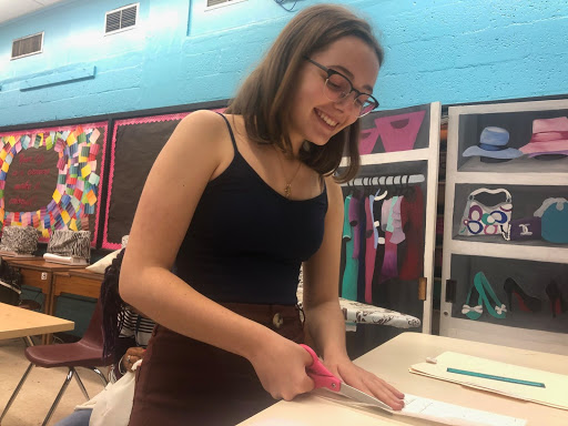 Bermudez is making her first outfit from scratch out of unique fabrics whilst she promotes sustainability at the same time!