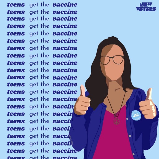 Our very own copy editor, Abigail Felan poses after getting her vaccine.
