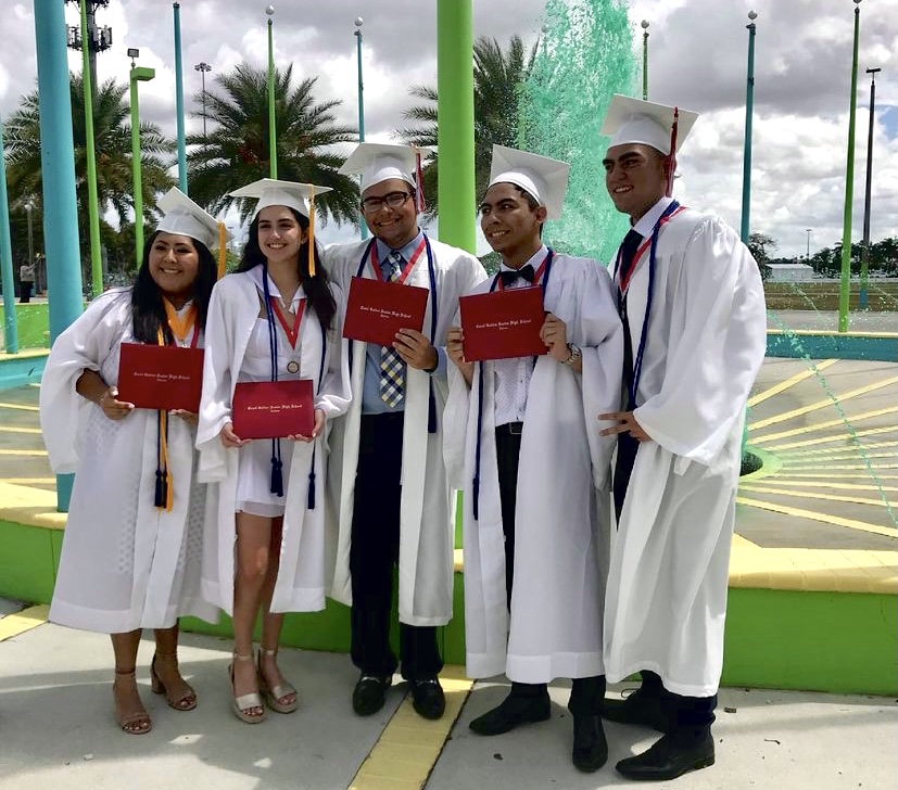 Seniors like Daniel Fernandez took photos with their friends after the event to commemorate the special milestone that was the 2021 graduation.