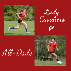 Junior Mia Calderon (top left) and senior Karina Leon (bottom right), have shown their skill on the field throughout the soccer season.