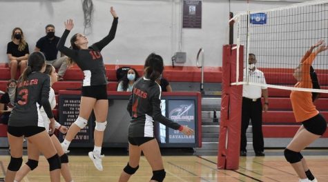 The Lady Cavaliers facing off against South Miami High School.