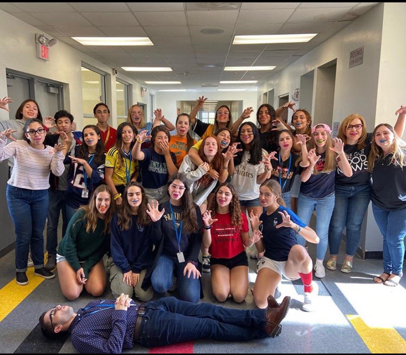 CavsConnect+2019-2020+Staff+celebrating+Spirit+Week