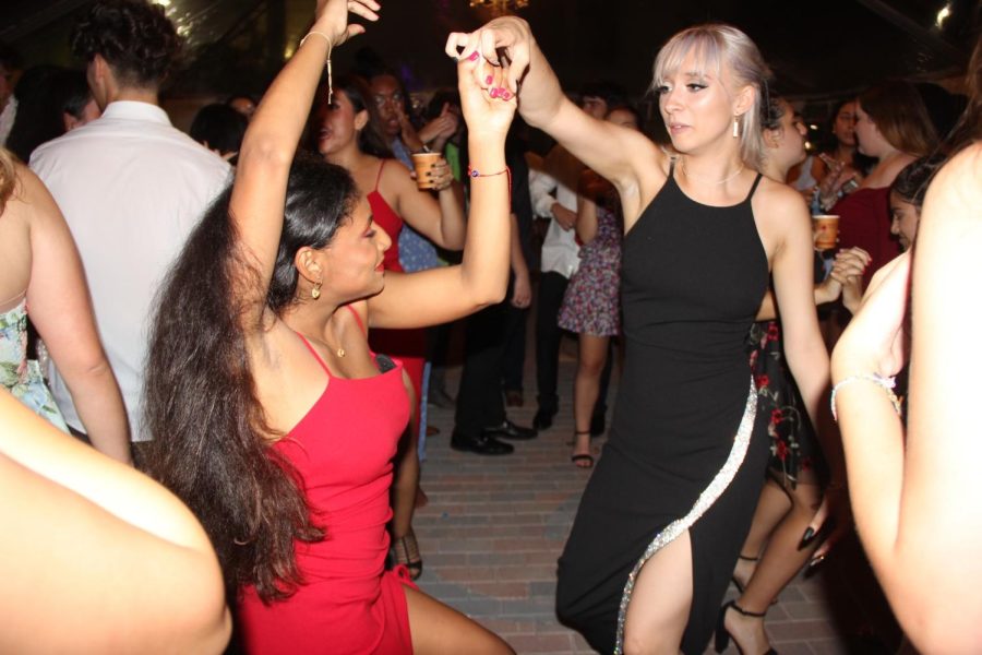 The pop and latin hits played by the live DJ had students dancing all night long.