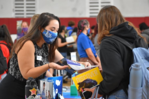 Juniors and seniors attended the annual college fair at Gables to interact with the representatives of the 38 colleges that attended.