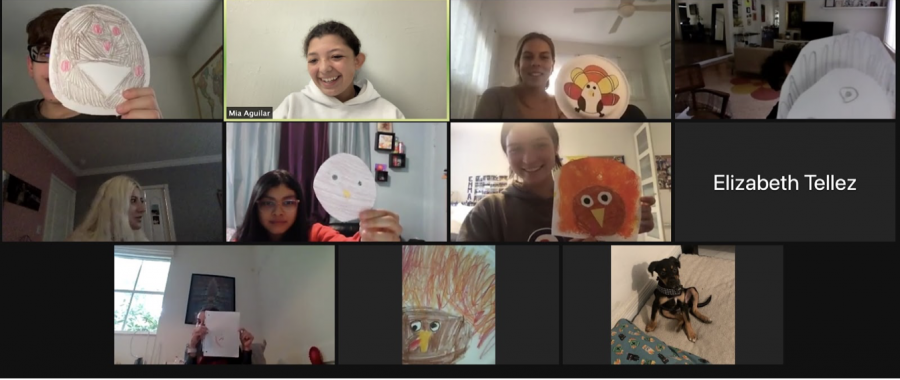 During the November meeting, club members made paper turkeys in celebration of Thanksgiving.