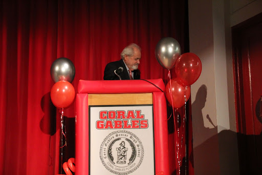 Grossman gave a speech to students at the Hall of Fame ceremony, celebrating those who put dedication into what they do and expressing his thankfulness to the community for helping him reach his goals as a student.
