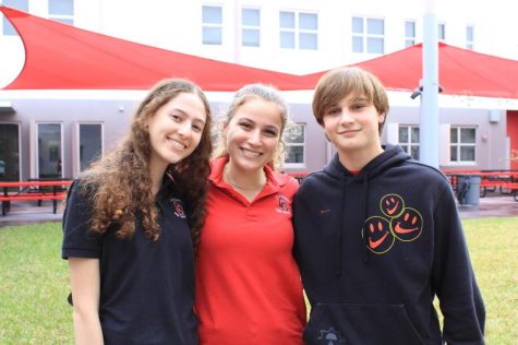 Vice President Alexandra Roa, President Olivia Rebull, and Secretary Lorenzo Londono (left to right) are already in communication and planning the year ahead.