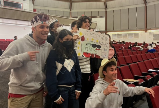 Team Platypus, led by Gregoire Winston, posing for a picture after a game of charades.