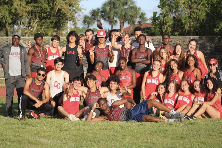 Once the Felix Varela High School Meet came to an end, Coral Gables Senior High School’s track team came together for a group picture.