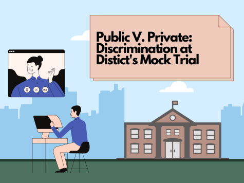 While private school students have been permitted into the courthouse, public school attendees must suffer during the online mock trial.