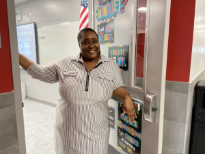 Although Ms. Lewis has been working in the education field for over a decade, this will be her first year as a teacher.