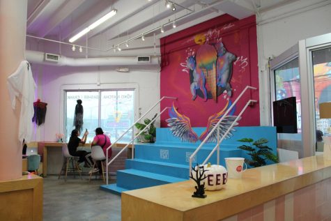 On display, Dasher and Crank's photo-friendly wall of art.