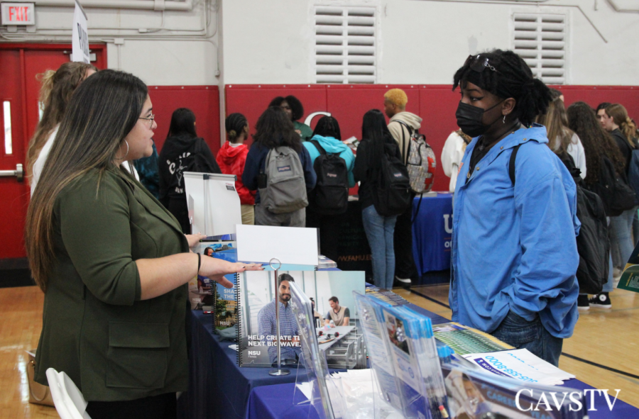 College+representatives+from+various+Florida+universities+came+to+the+college+fair.