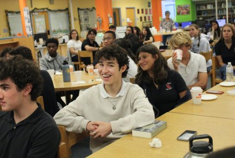 HIP members met in the school’s media center to train and organize for the year ahead.