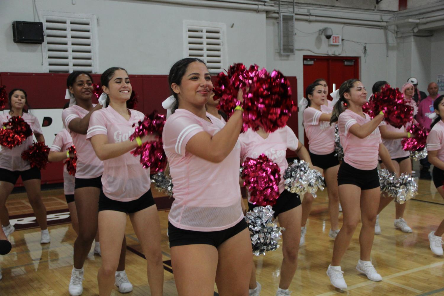 Cavaliers Support Breast Cancer Research at the Pink Pep Rally